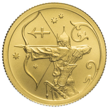 25 рублей 2005 года «Знаки Зодиака. Стрелец». Золото