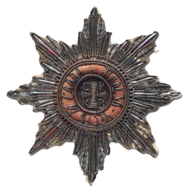 Звезда ордена Святого Владимира. Серебряное шитье. 1820-е.