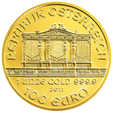 100 евро 2011 года. Венский Филармоникер. Австрия