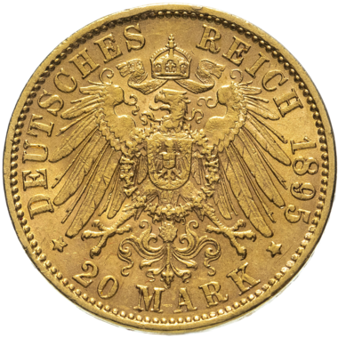 20 марок 1895 года. Германская Империя. Бавария