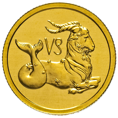 25 рублей 2002 года «Знаки Зодиака. Козерог». Золото
