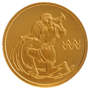 25 рублей 2003 года «Знаки Зодиака. Водолей». Золото