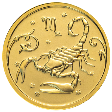 25 рублей 2005 года «Знаки Зодиака. Скорпион». Золото