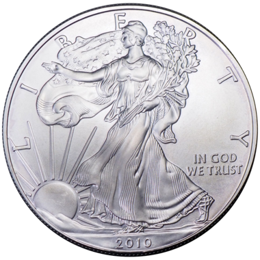 1 доллар 2010 года «Liberty» («Американский орел / Шагающая свобода»). США