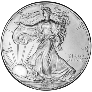1 доллар 2013 года «Liberty» («Американский орел / Шагающая свобода»). США