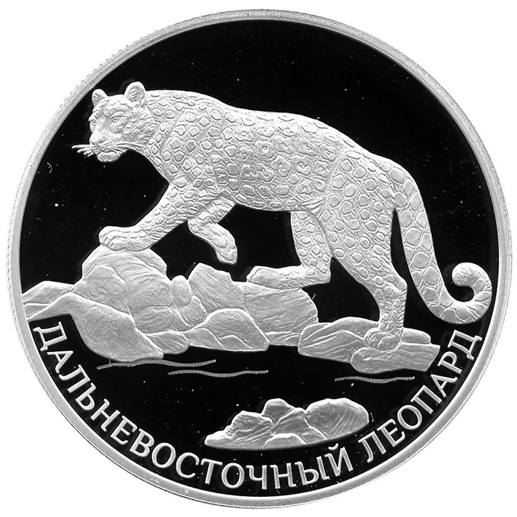 2 рубля 2019 года СПМД "Красная книга. Дальневосточный леопард" Proof