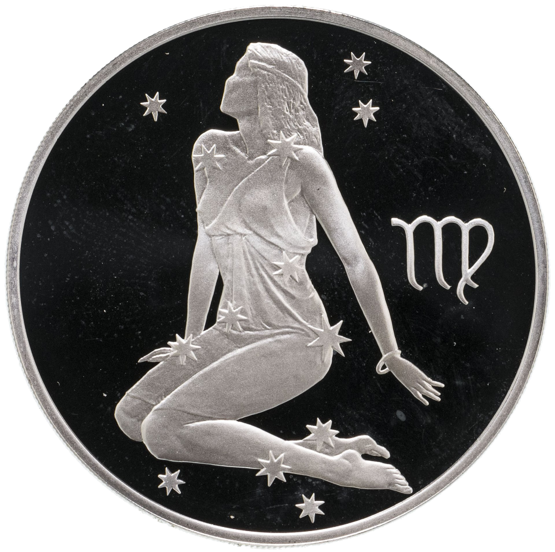 2 рубля 2002 года СПМД "Знаки Зодиака. Дева" Proof