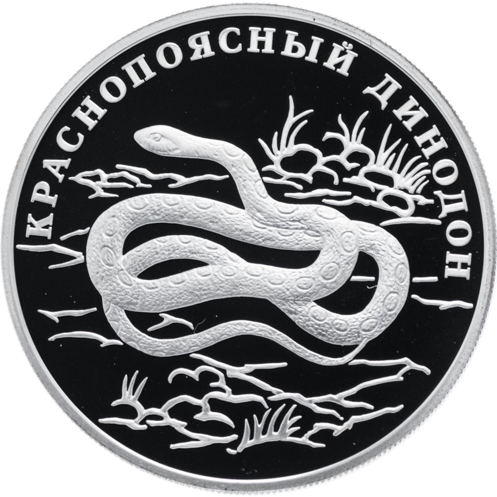 1 рубль 2007 года СПМД "Красная книга. Красноясный динодон" Proof