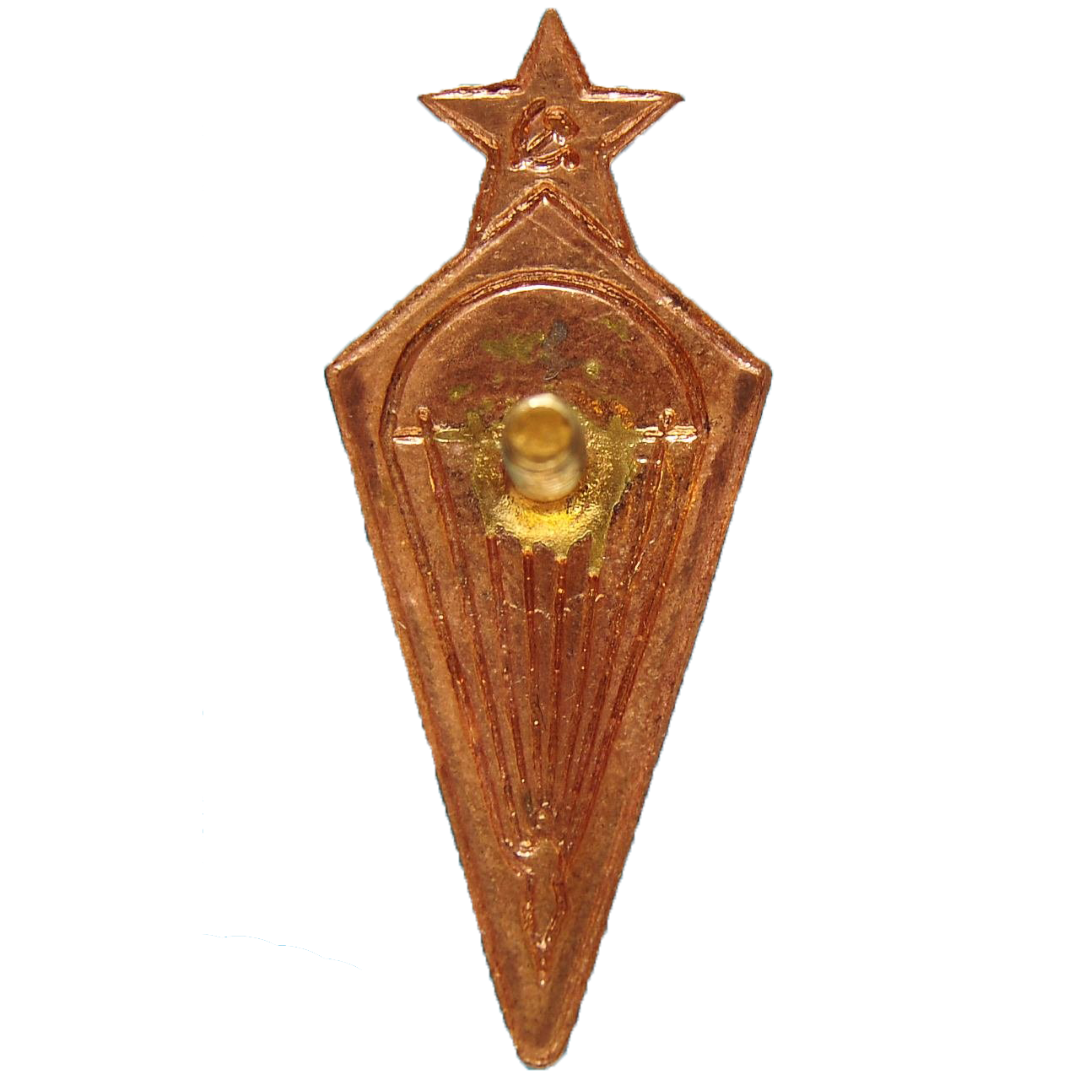 Знак парашютиста. 1931 год. Бронза. Эмаль