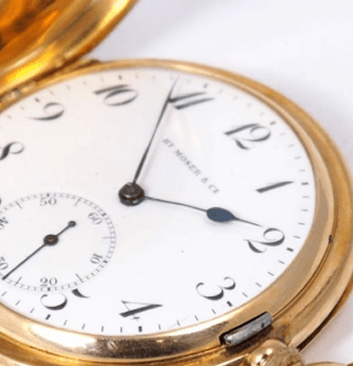 Золотые карманные часы «H.Moser & Cie»