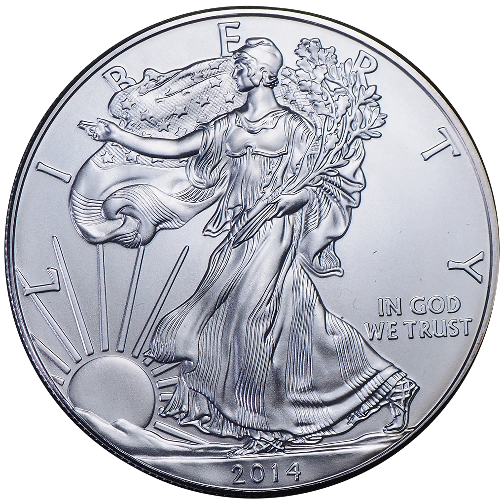 1 доллар 2014 года «Liberty» («Американский орел / Шагающая свобода»). США